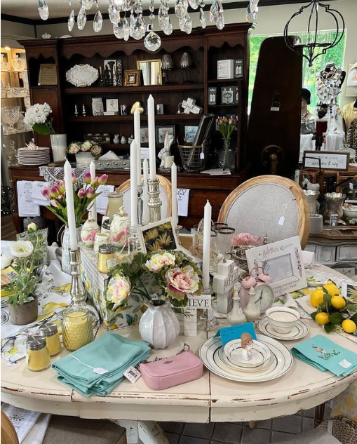 spring table at options home boutique